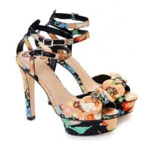 Loeffler Randall Floral Platform Stiletto Heels